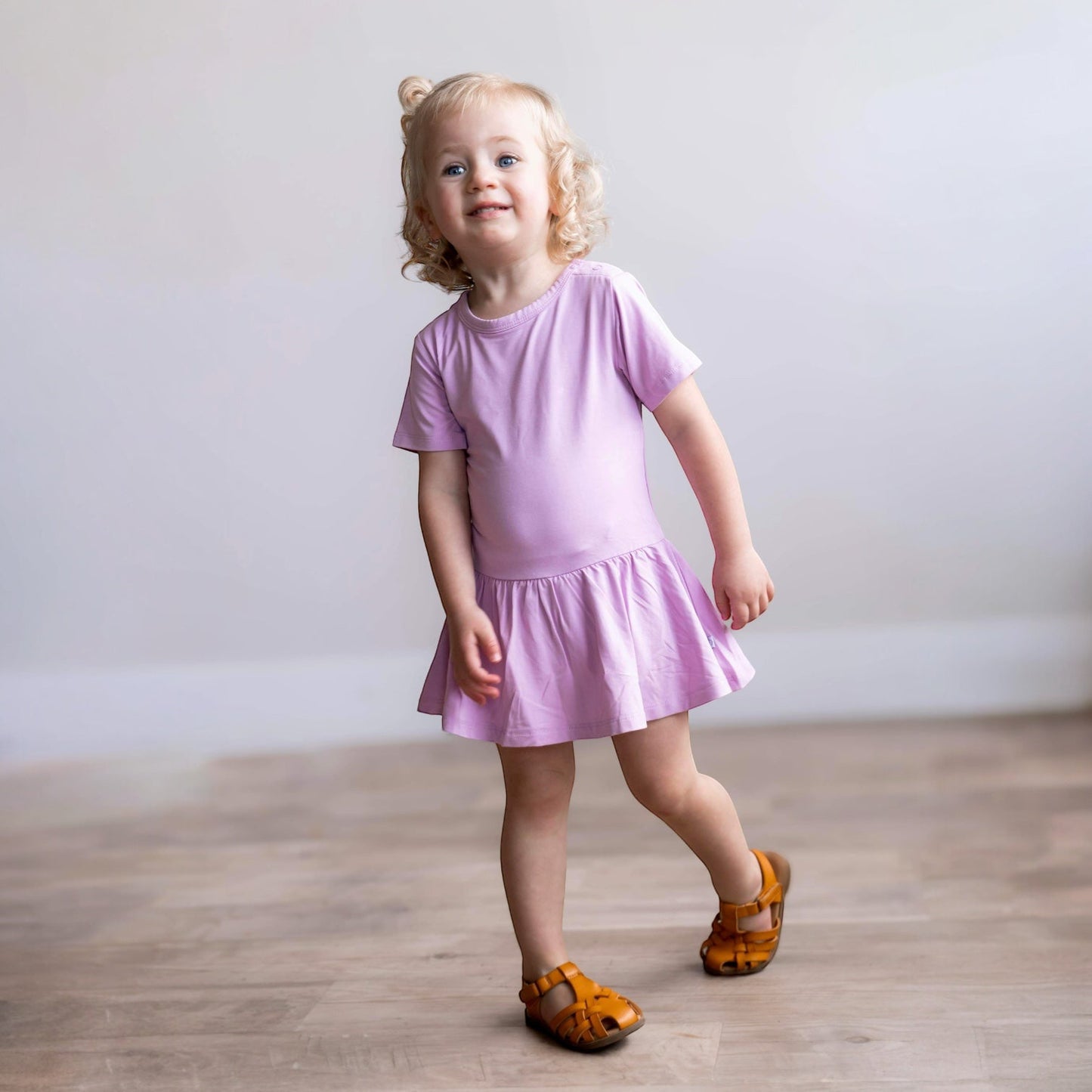 Lavender Haze Bodysuit Twirl Dress