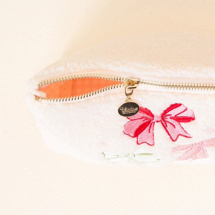 Teddy Pouch – Bow Affair Christmas Makeup & Travel Bag