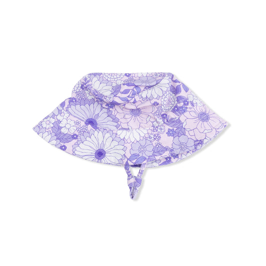 Lacy Lavender Floral - Bucket Hat