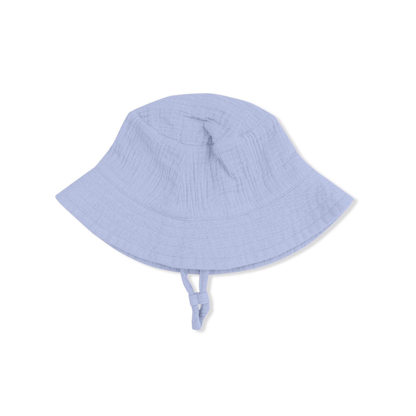Vintage Baseball Stripe - Muslin Sleeveless Shortie Romper with Bucket Hat