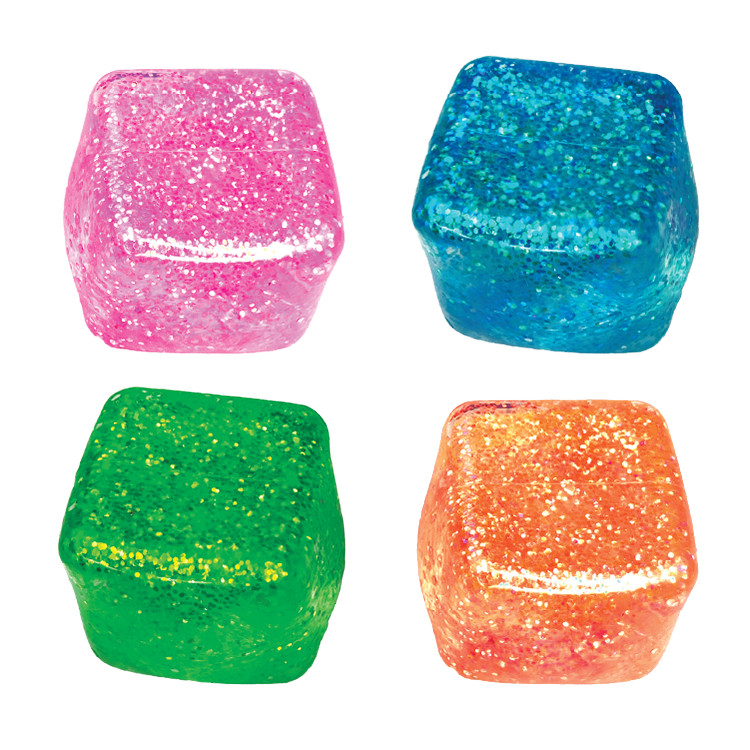 Fun Doh Glow in the Dark Sparkle Cube Squishy | Sensory Fidget Toy