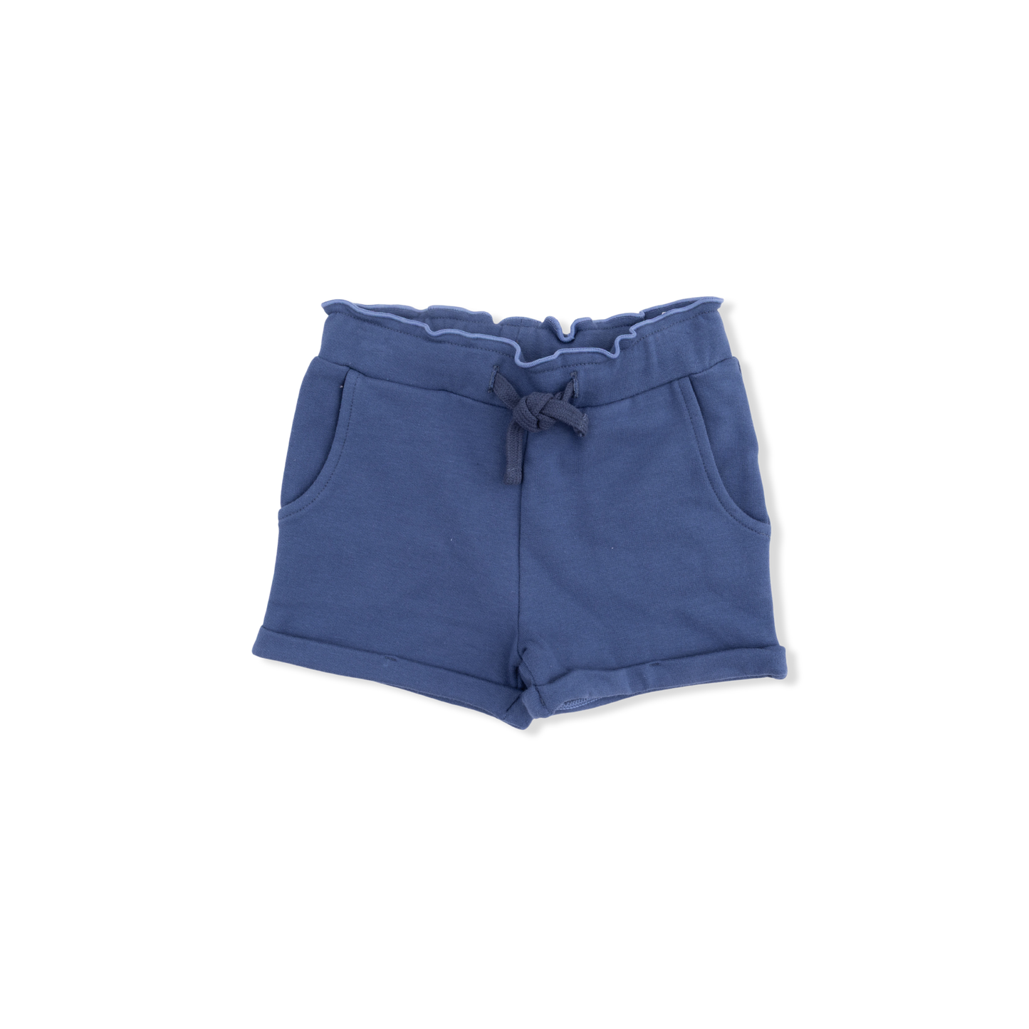 Solid Oceana - Paperbag Shorts