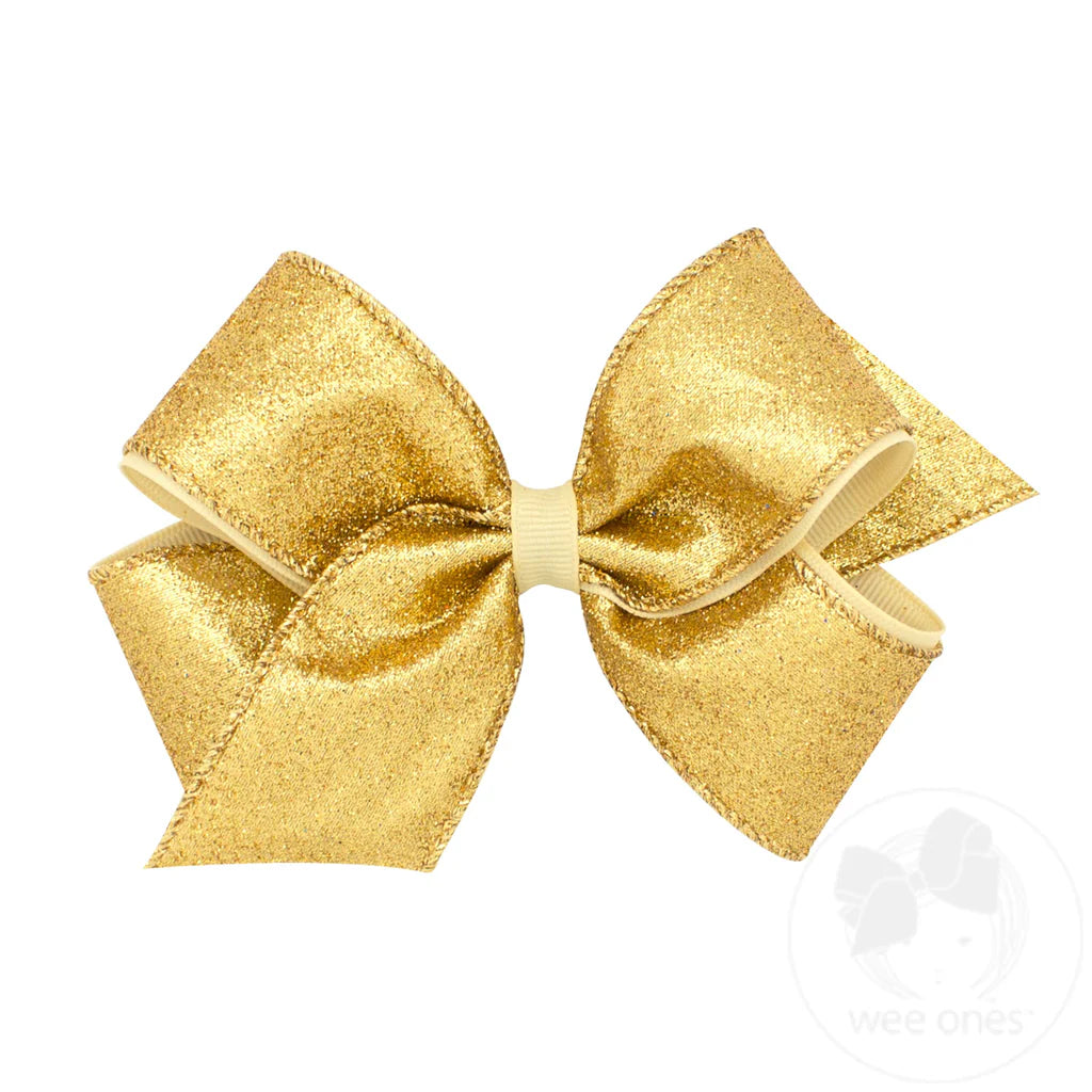 Medium Party Glitter Girls Hair Bow – Wee Ones™