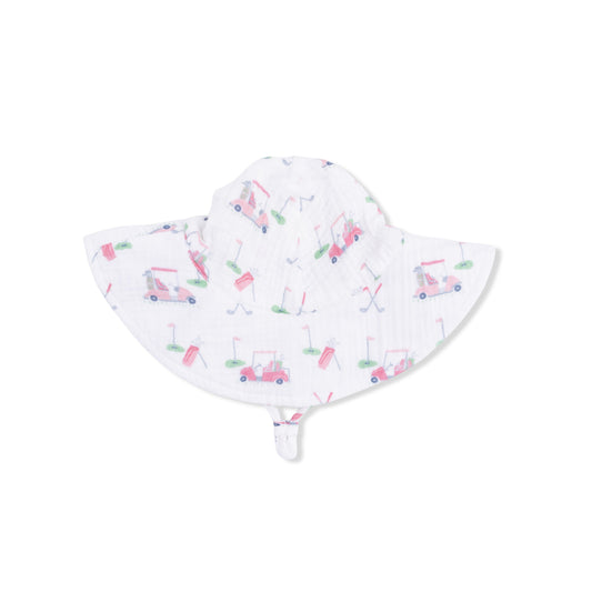 Baby Golf Carts Pink - Wide Brim Sun Hat