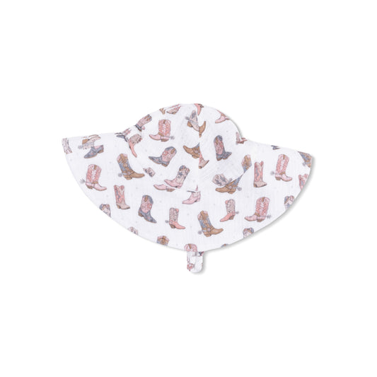 Cowgirl Boots - Wide Brim Sun Hat