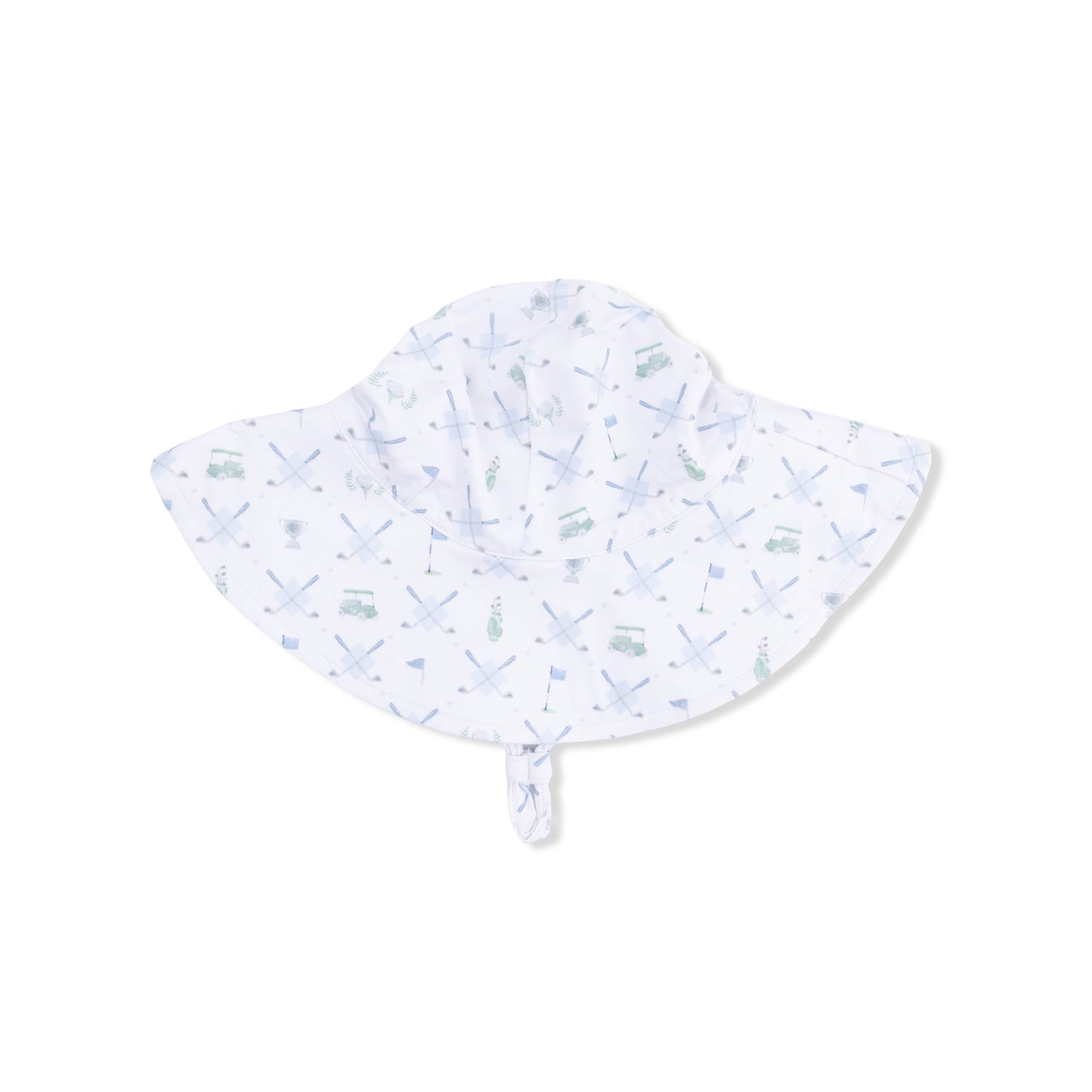 Golf Trellis Blue - Wide Brim Sun Hat