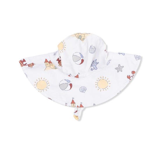 Sunny Sandcastles - Wide Brim Sun Hat