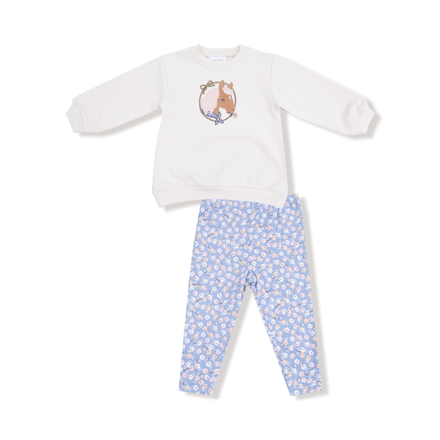 Country Calico - Oversized Puff Sweatshirt and Legging Set