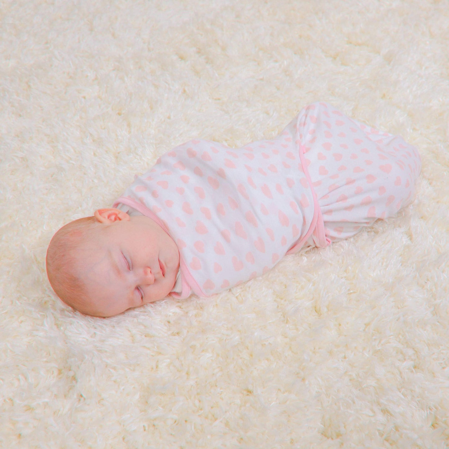 Easy Swaddle Blankets in Pink, Pack of 3