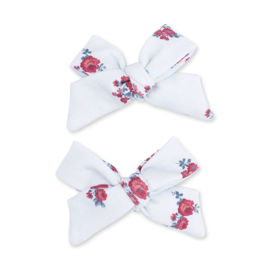 Alyssa Floral - 2 Pack Bow Clips