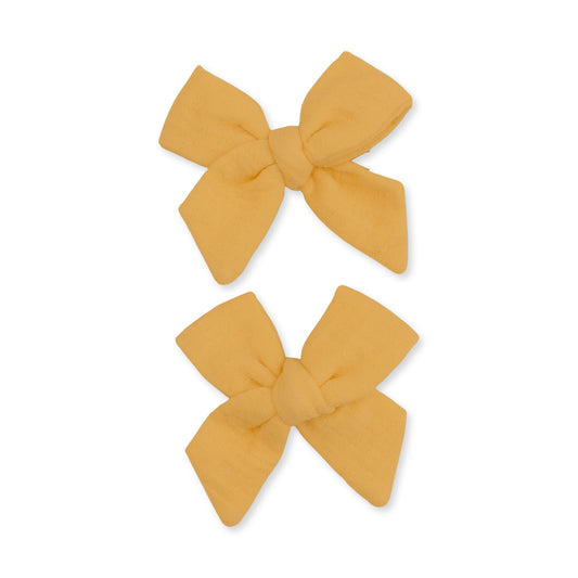 Baby Sunflower - 2 Pack Bow Clips