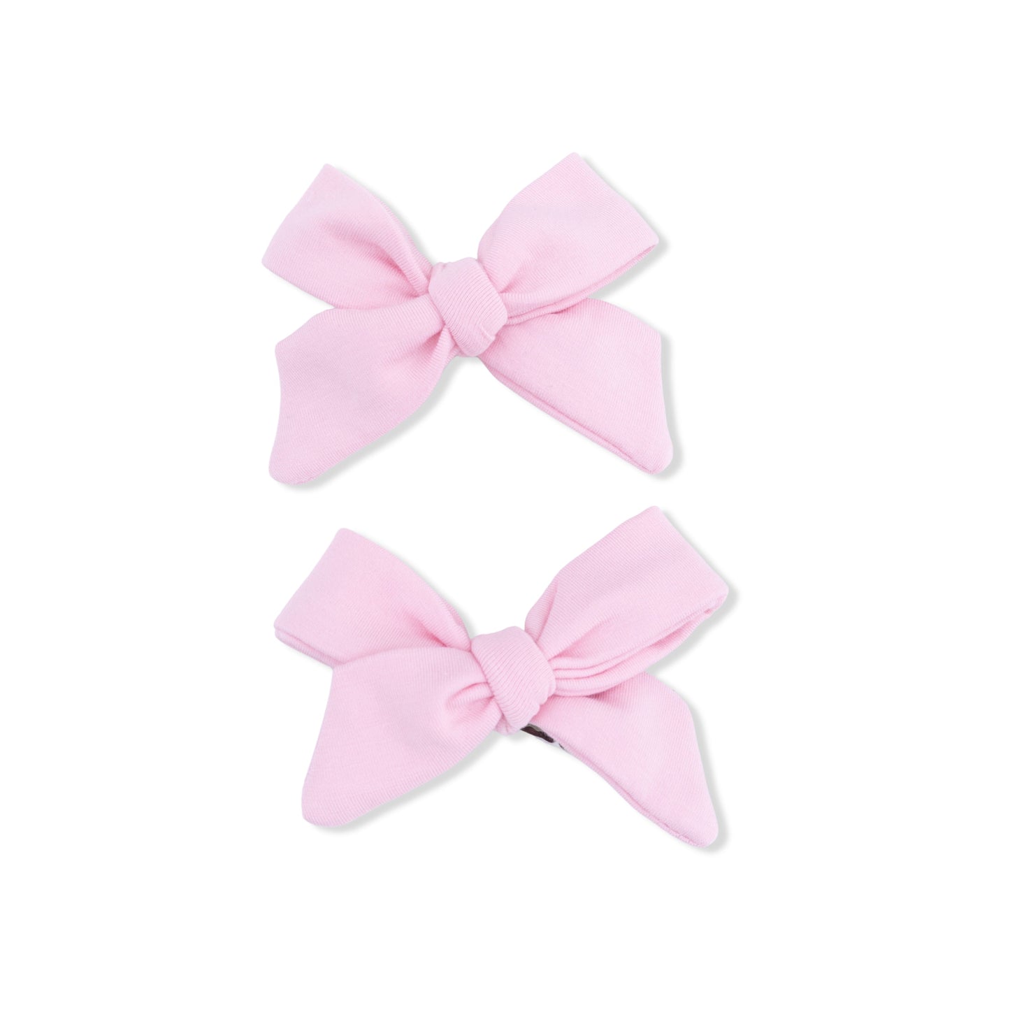Solid Romance Rose  - 2 Pack Bow Clips