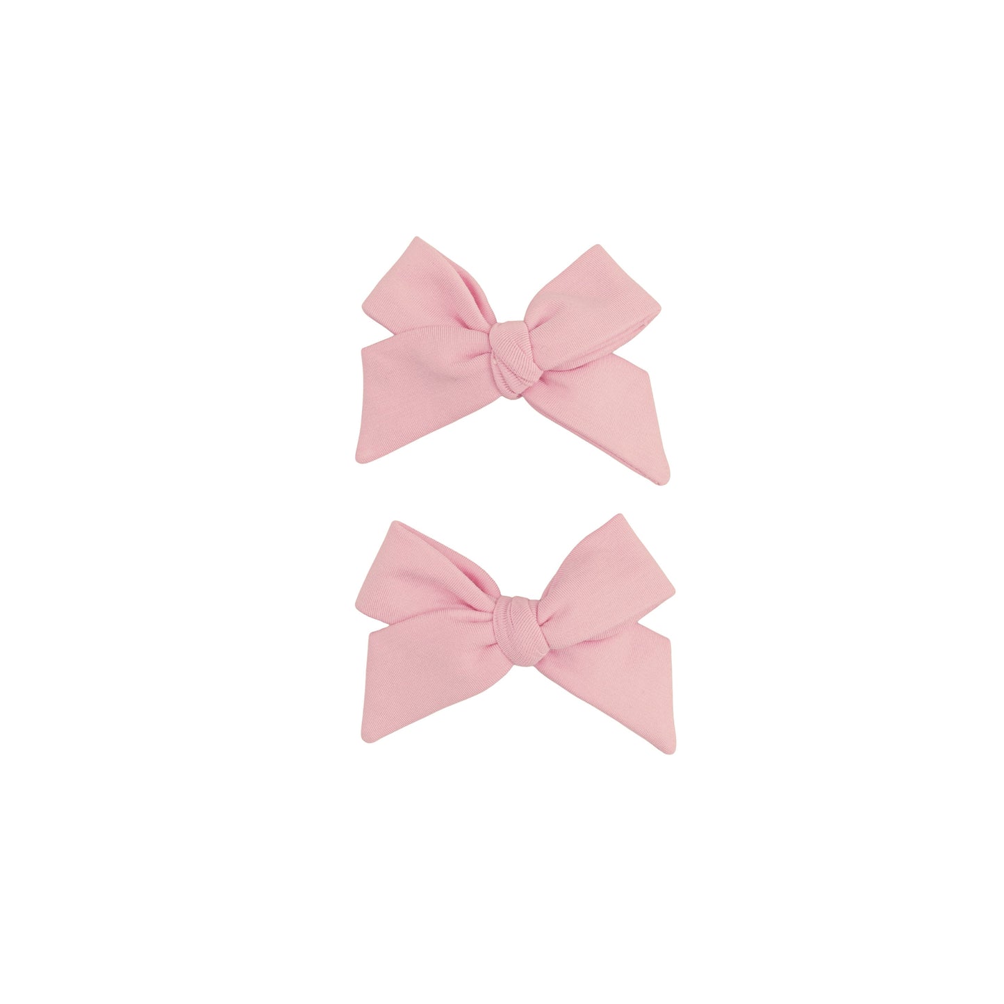 Solid Mellow Rose - 2 Pack Bow Clips
