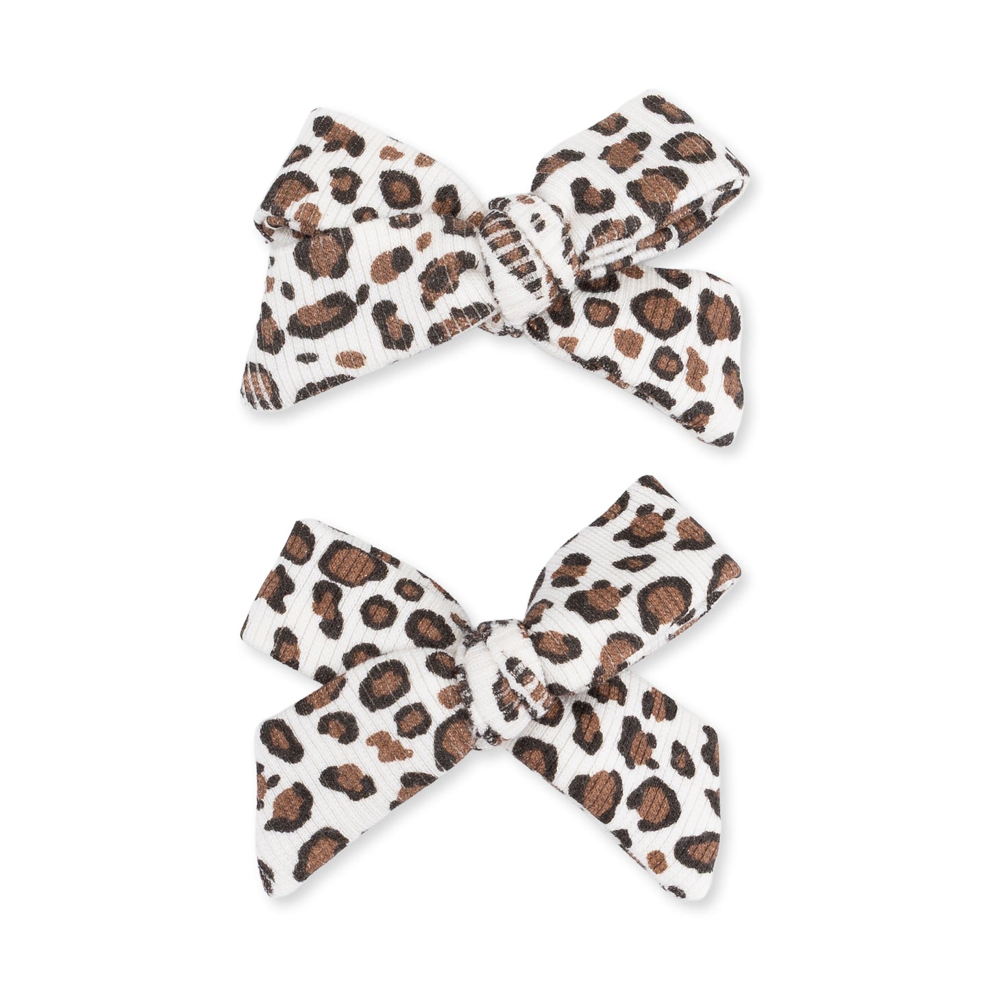 Leopard Rib - 2 Pack Bow Clips