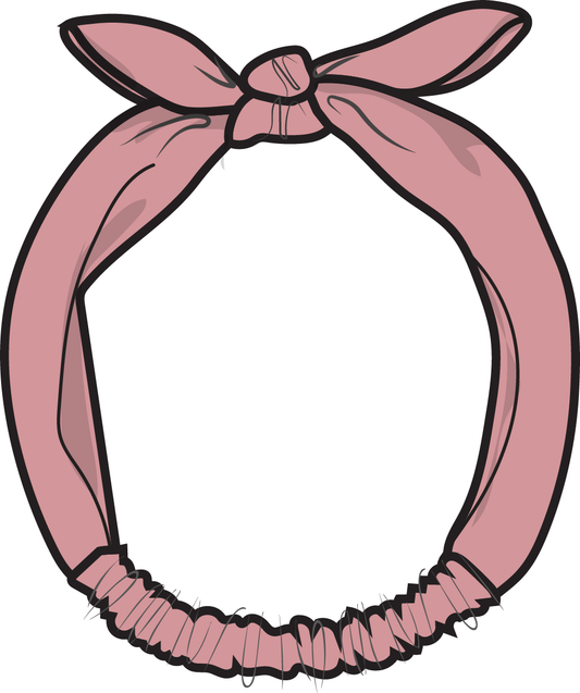 Solid Rose Elegance - Knot Headband