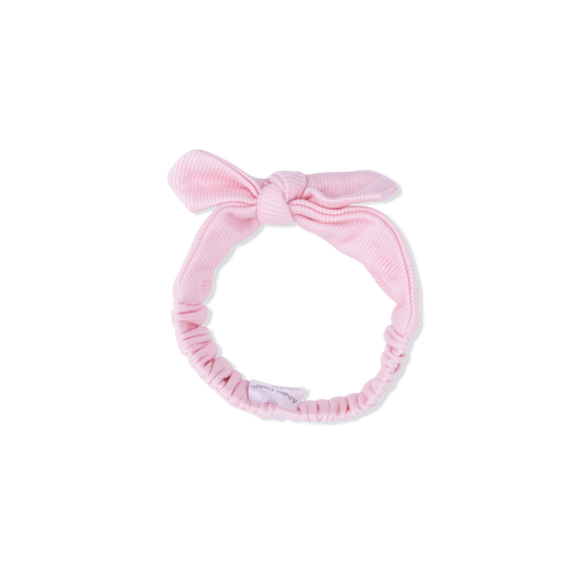 Solid Romance Rose Rib - Knot Headband