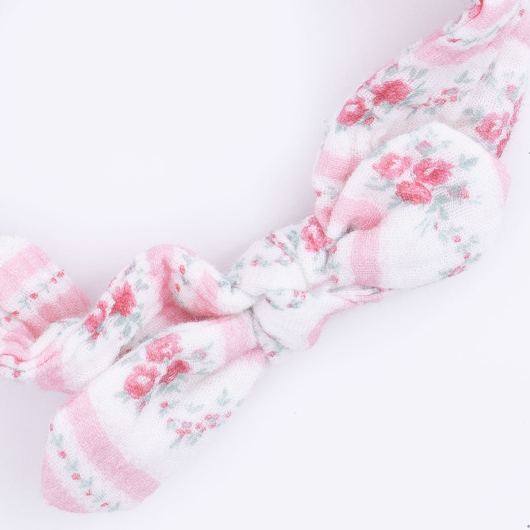 Winding Roses Stripe - Knot Headband