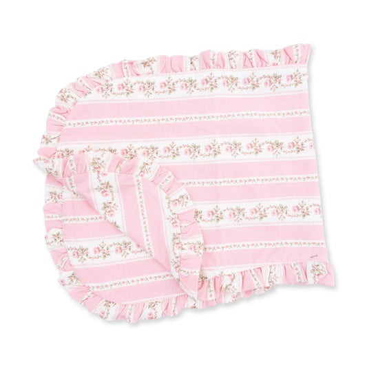 Antoinette Stripe - Ruffle Burp Cloth