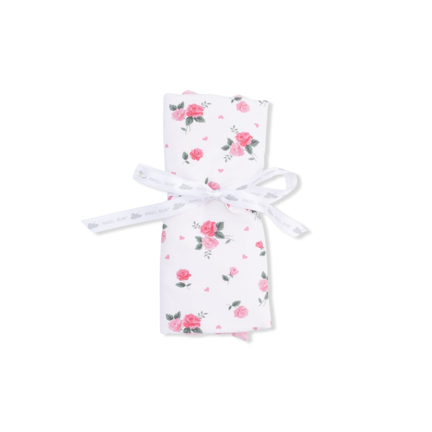 Pink Rosettes - Ruffle Burp Cloth