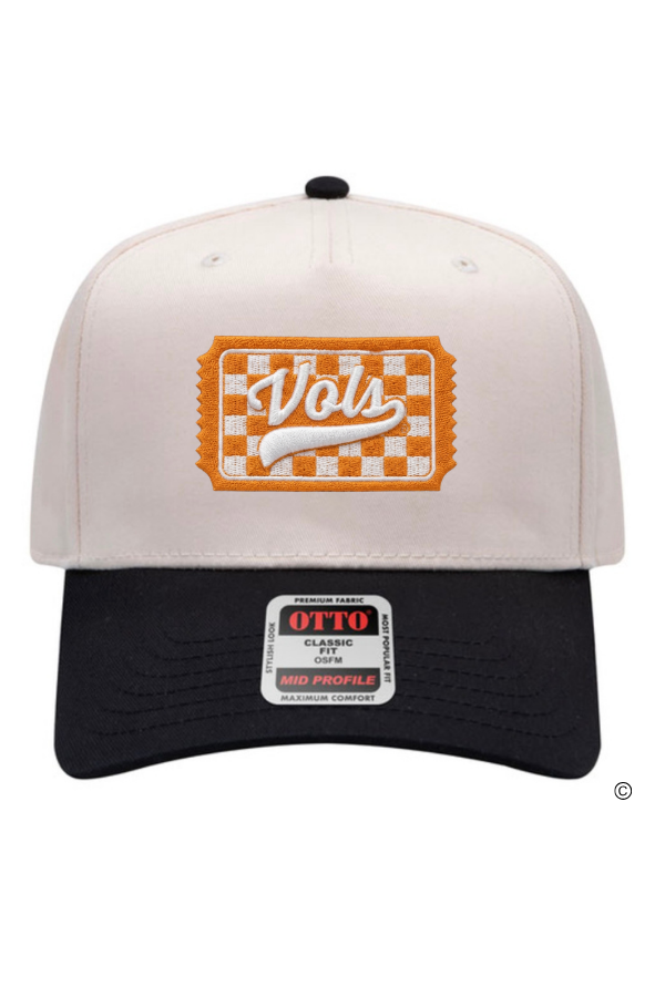 SC - ETA 7/30 - Tennessee Ticket Natural/Black Embroidered Hat©