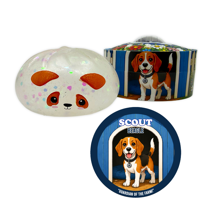 Fun Doh Farm Barnyard Dumpling Squishy Toys – Choose Your Animal