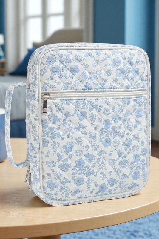 SC - ETA 10/15-10/29 Lyla Blue Floral Zipper Bible Cover