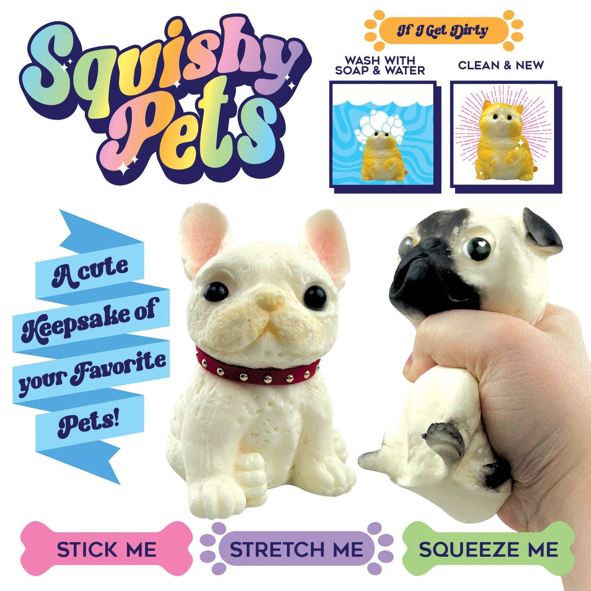 So Much Fun! Squishy Pets – Sticky, Stretchy & Squeezable Cat and Dog Fidget Toys