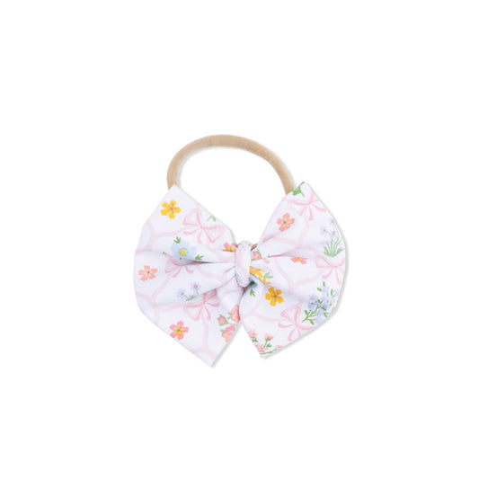 Spring Blooms Bow Trellis - Bow on Headband