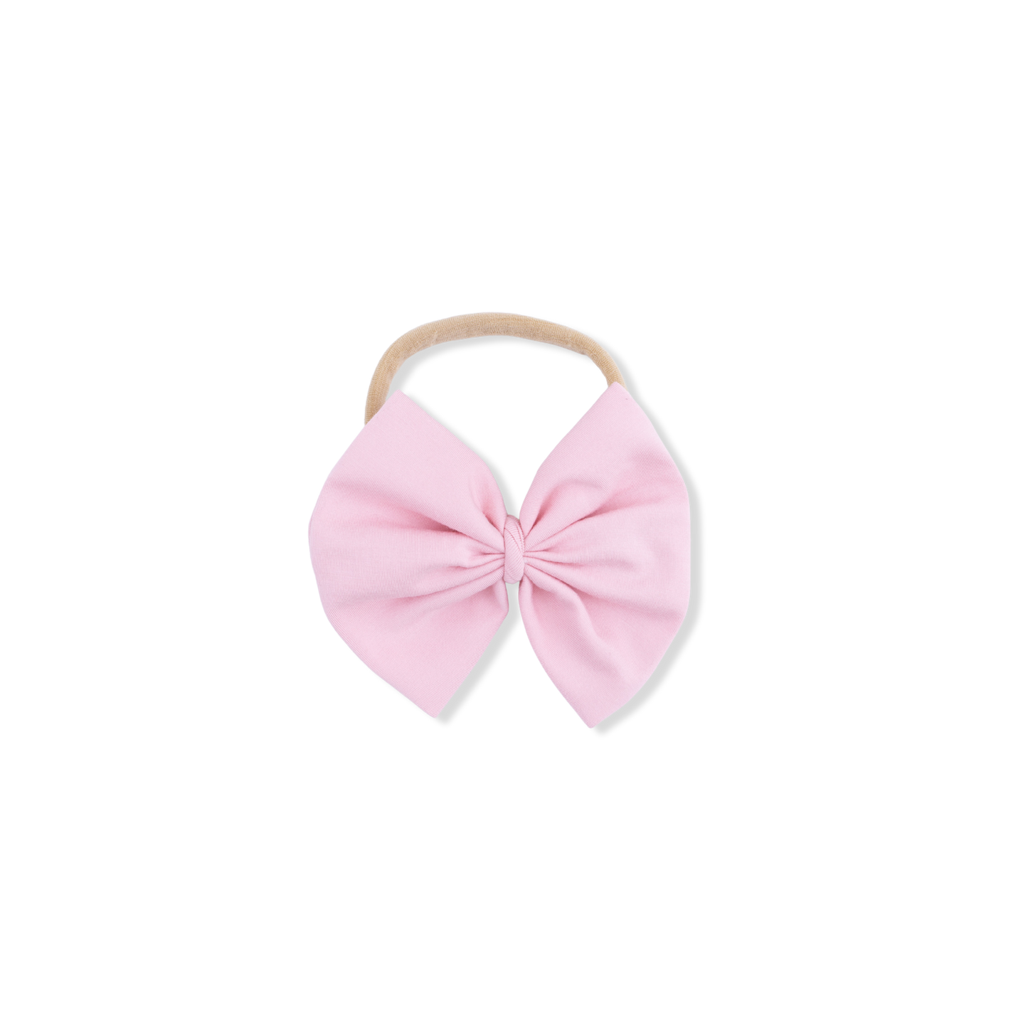Solid Pink Dolphin - Bow on Headband