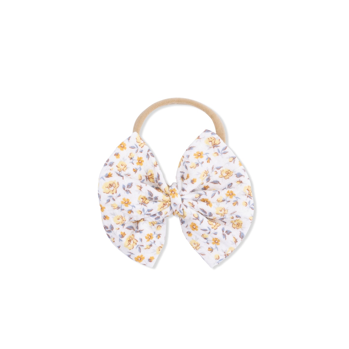 Yellow Country Roses - Bow on Headband