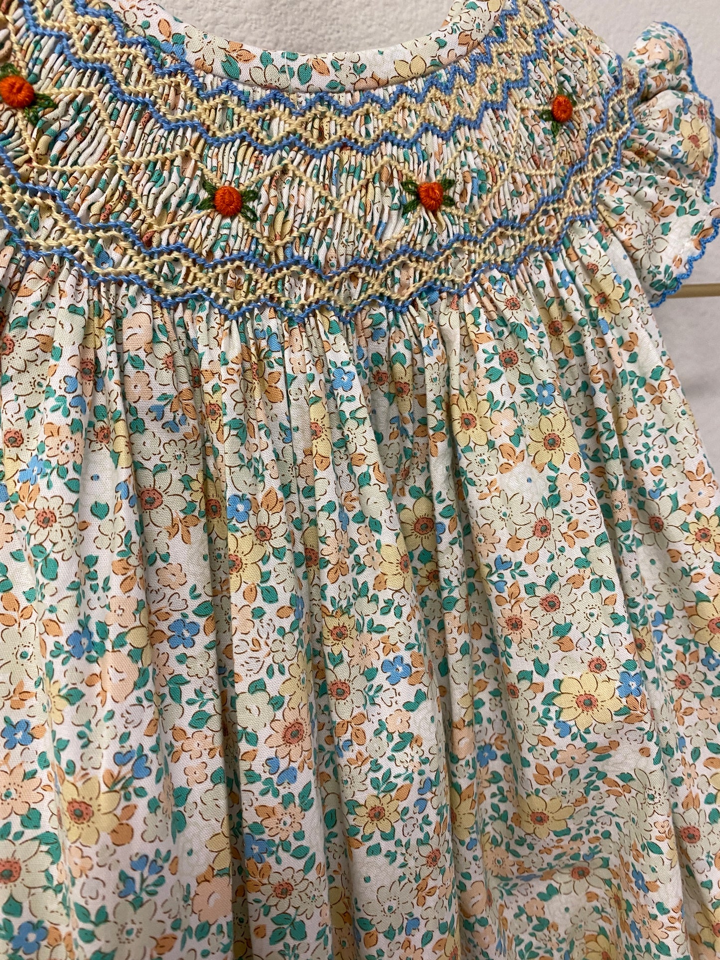 Merritt Floral Smocked Bubble