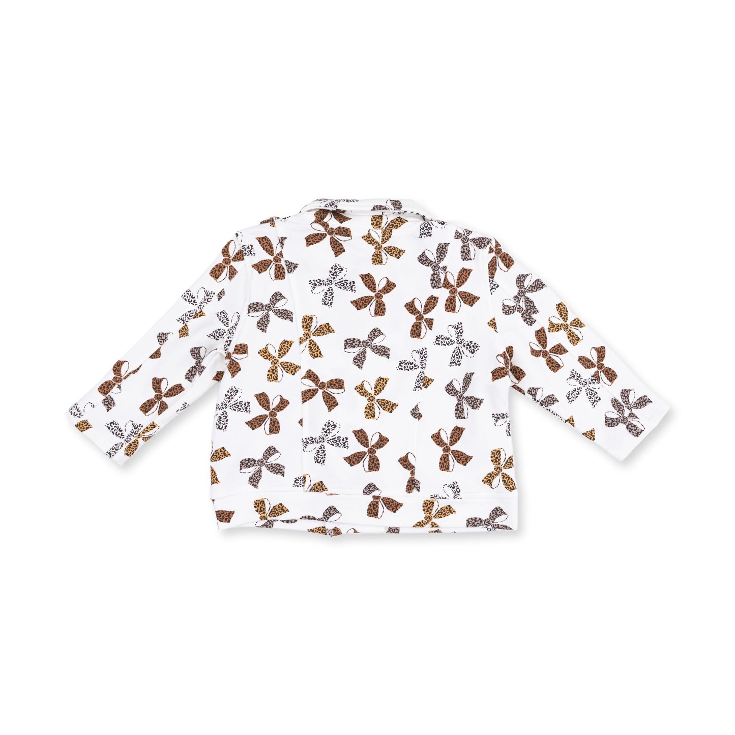 Leopard Bows - Motorcycle Jacket