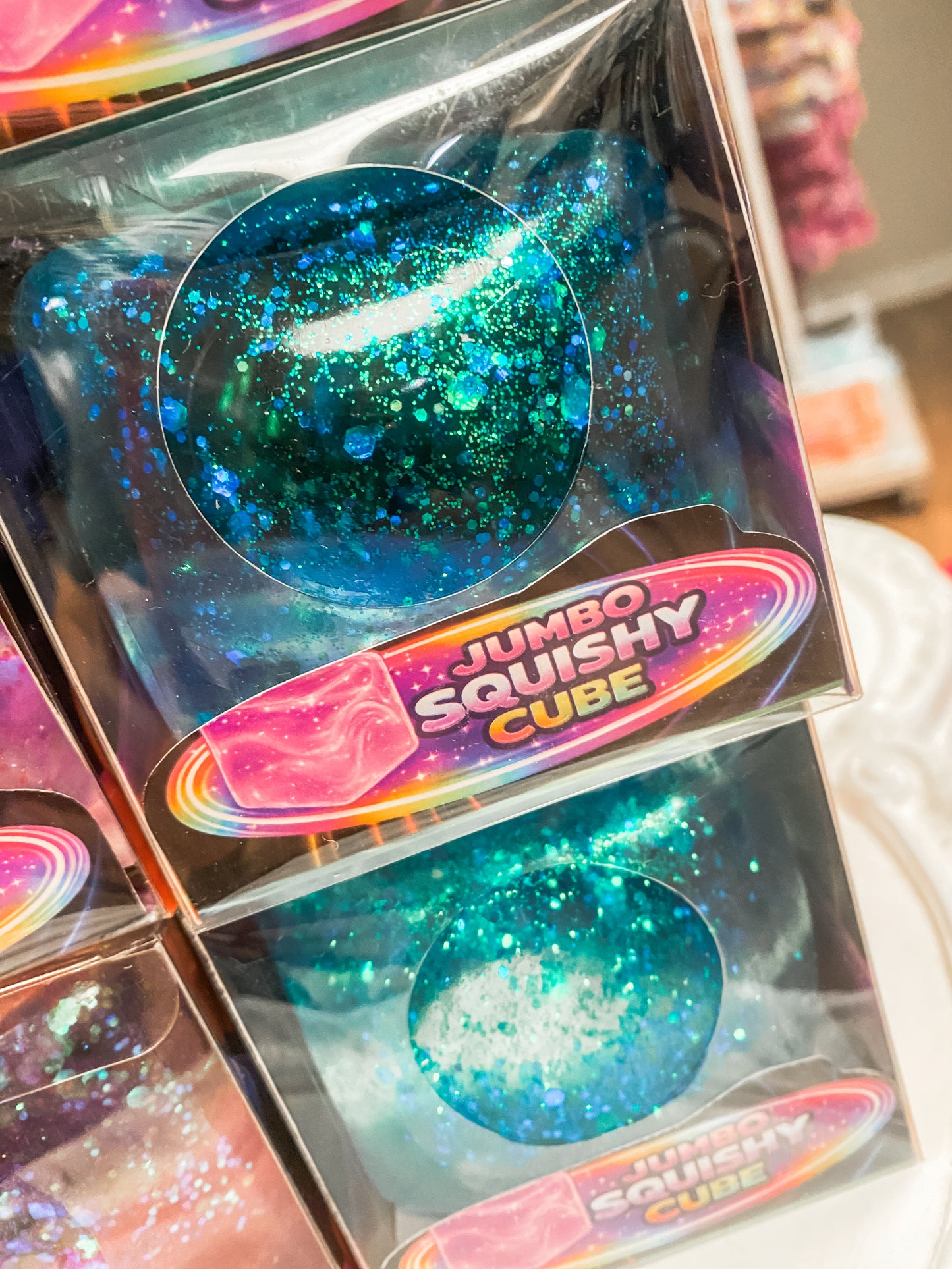 Fun Doh Jumbo Squishy Cube | Giant Glitter Sensory Stress Relief Fidget | Bossier City, LA
