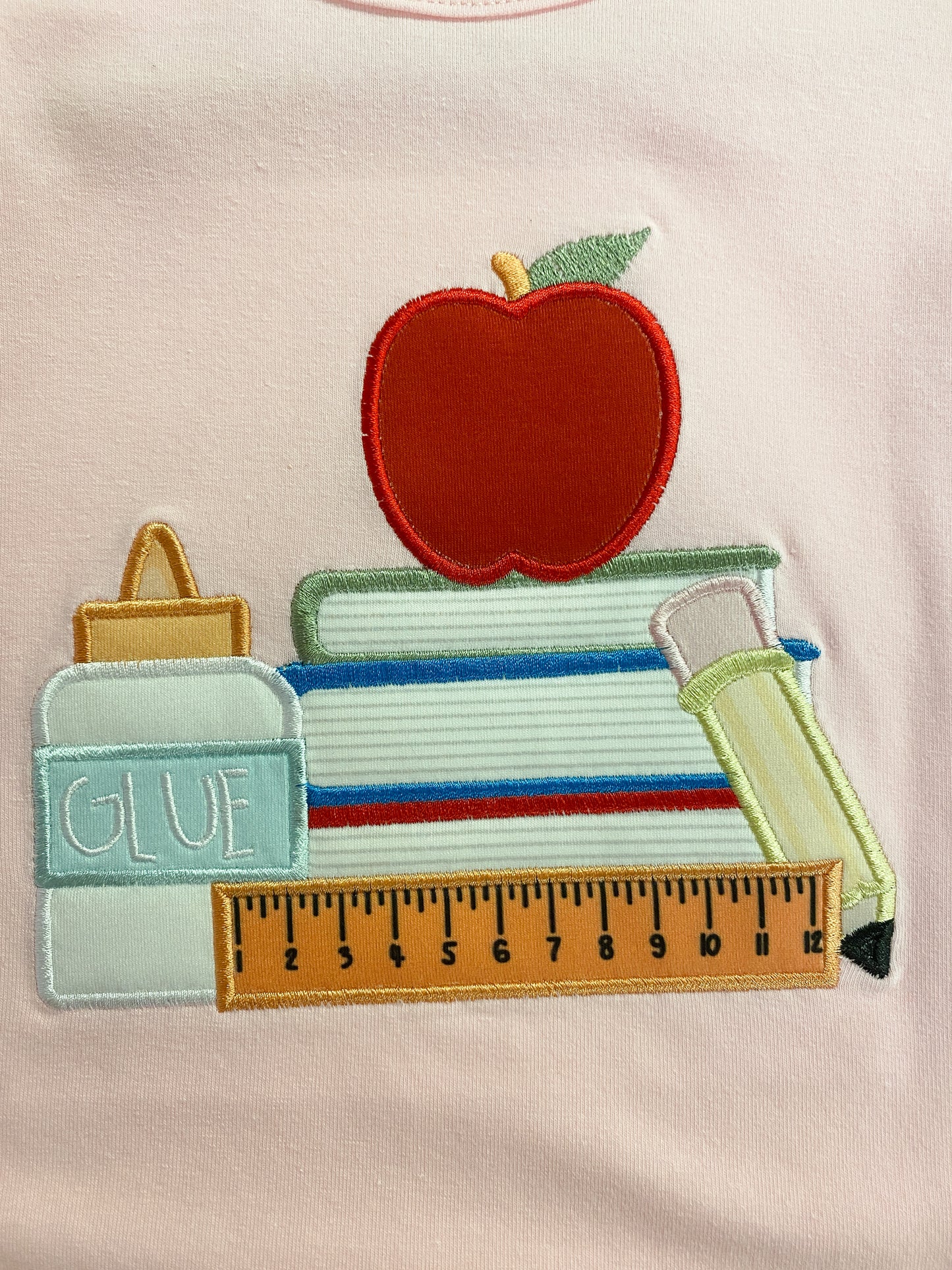 Back to School Apple Applique