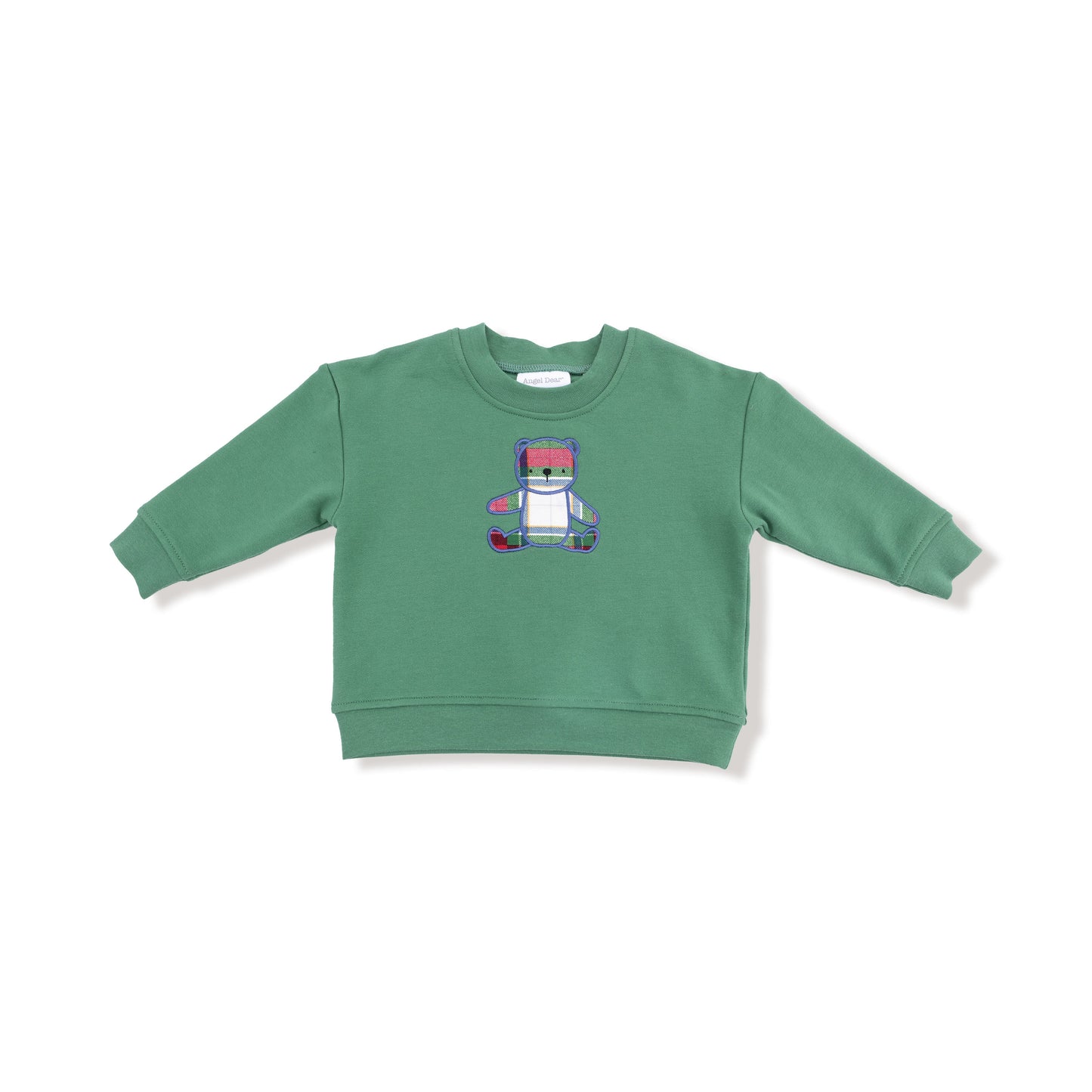 Drop Sleeve Bear Sweatshirt with Rib Cuffs