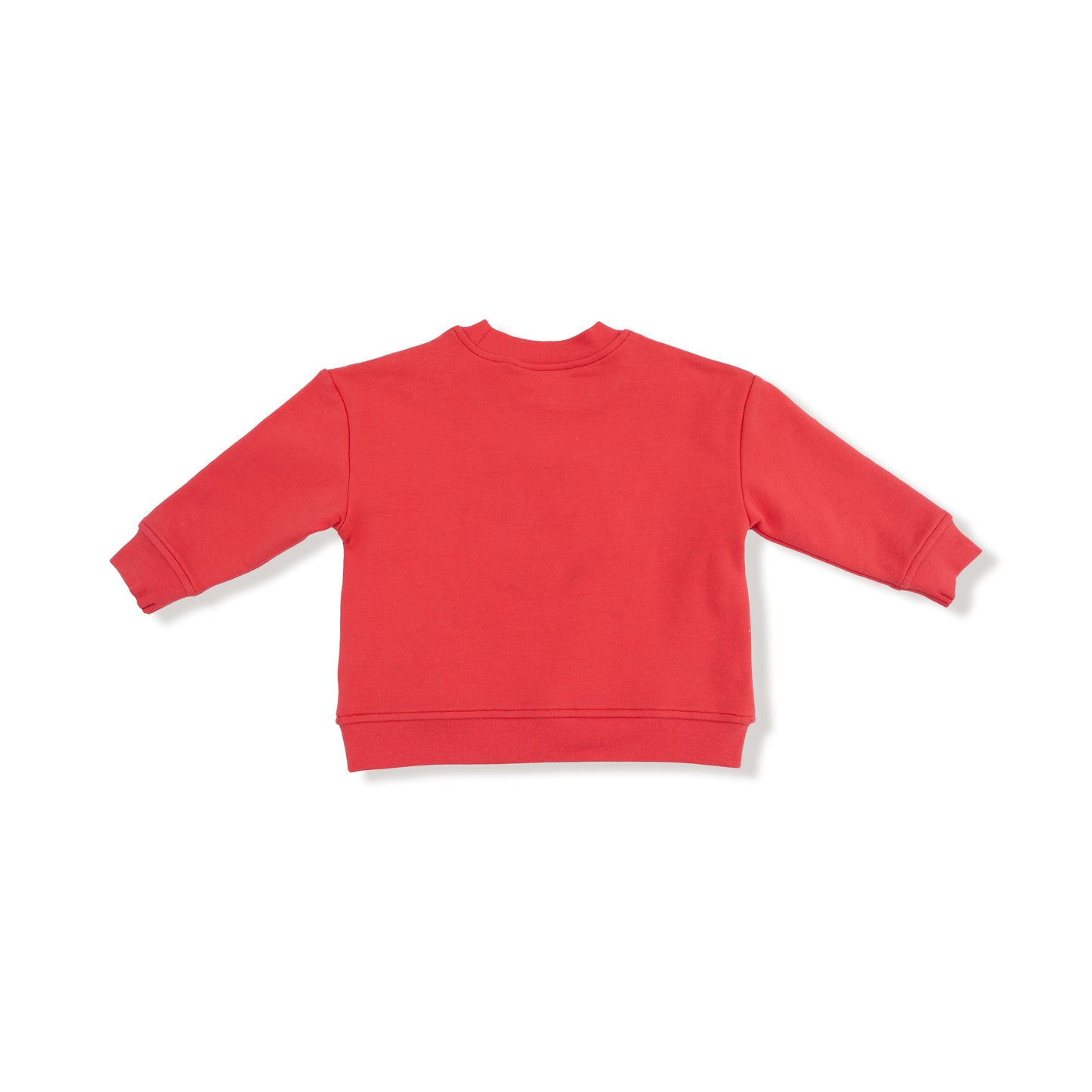 Drop Sleeve Bow Sweatshirt with Rib Cuffs
