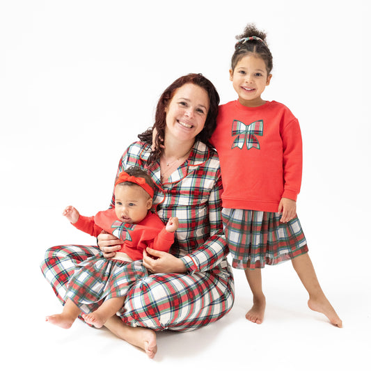 Adult Long Sleeve Coat Style Pajama Top