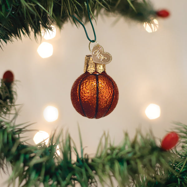 Mini Basketball Ornament