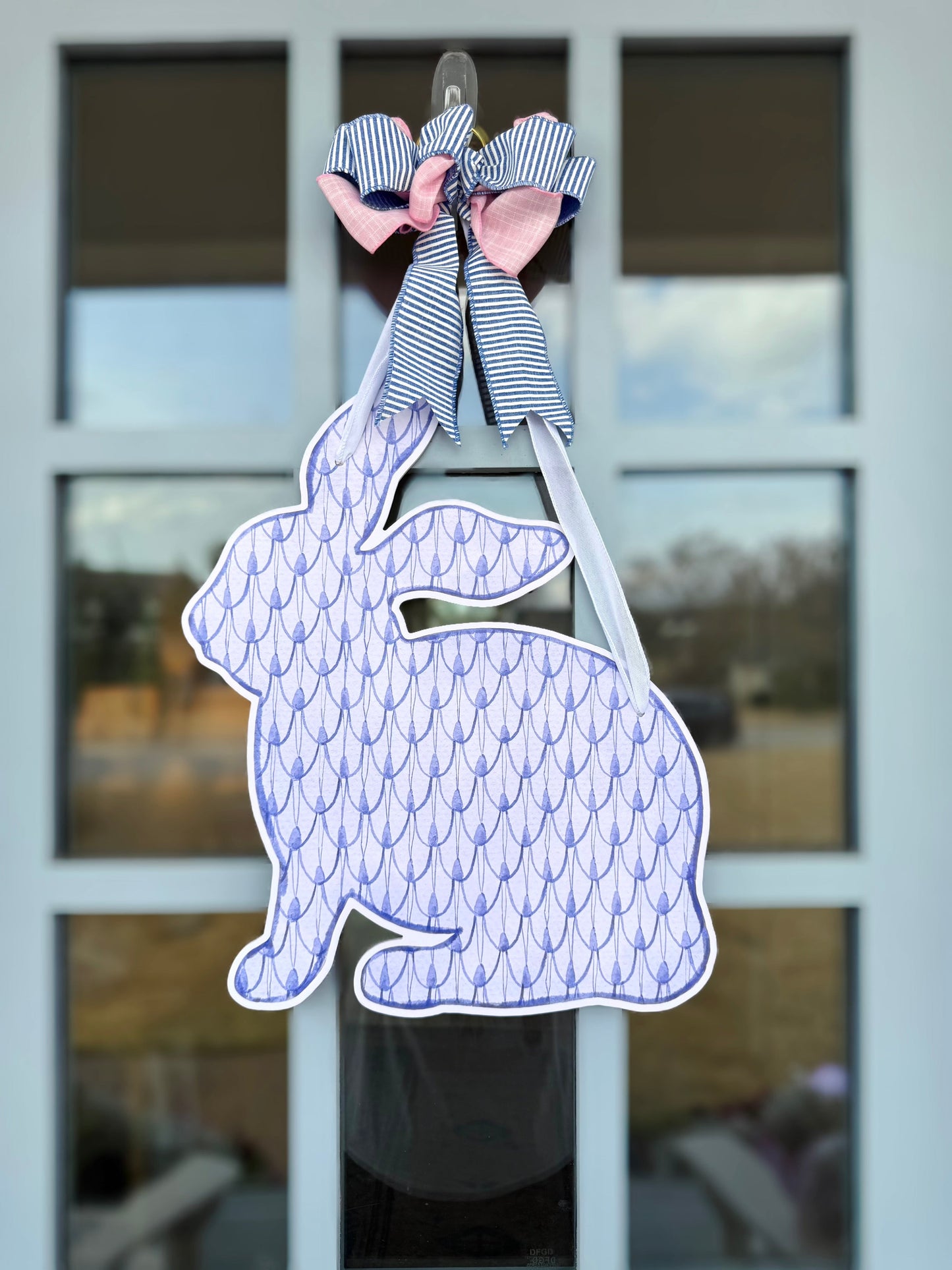 Heirloom Bunny Reversible Door Hanger