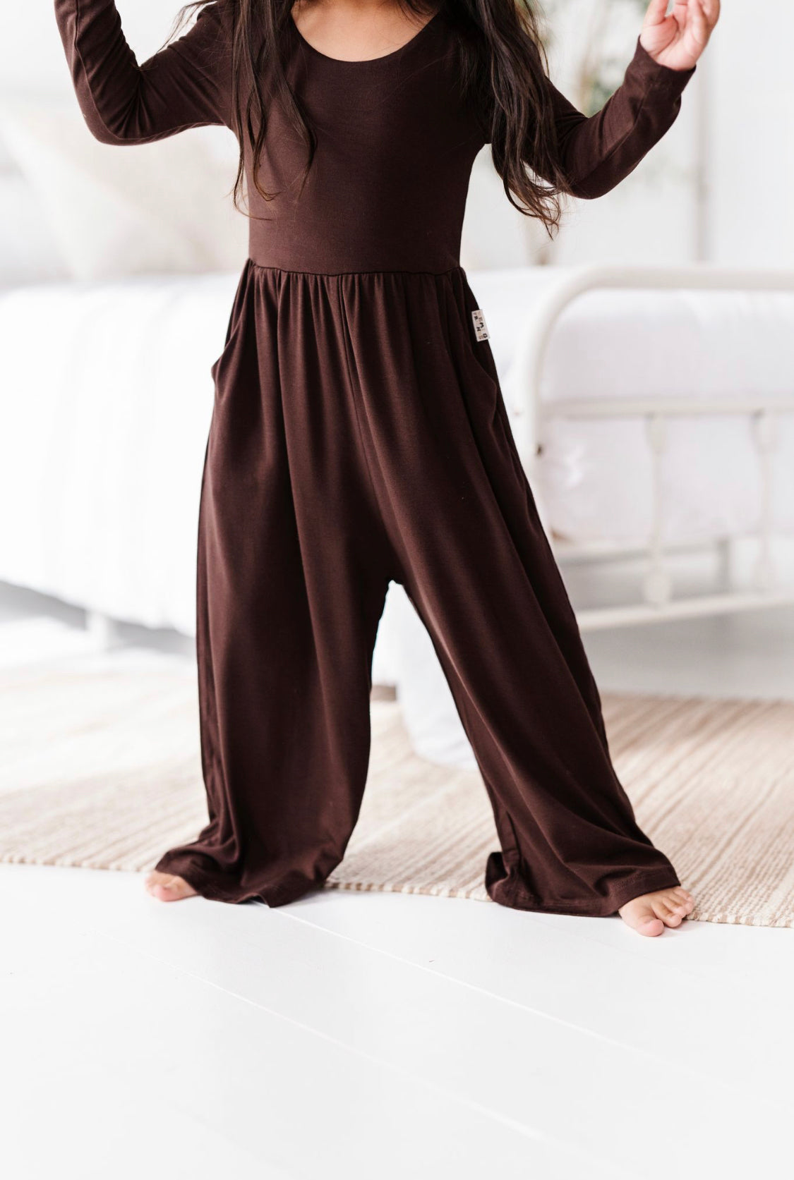 Espresso Neutrals Wide Leg Romper