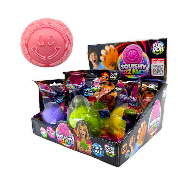 Fun Doh Squishy Fuzz Faces Smiley Face Sensory Fidget Toy