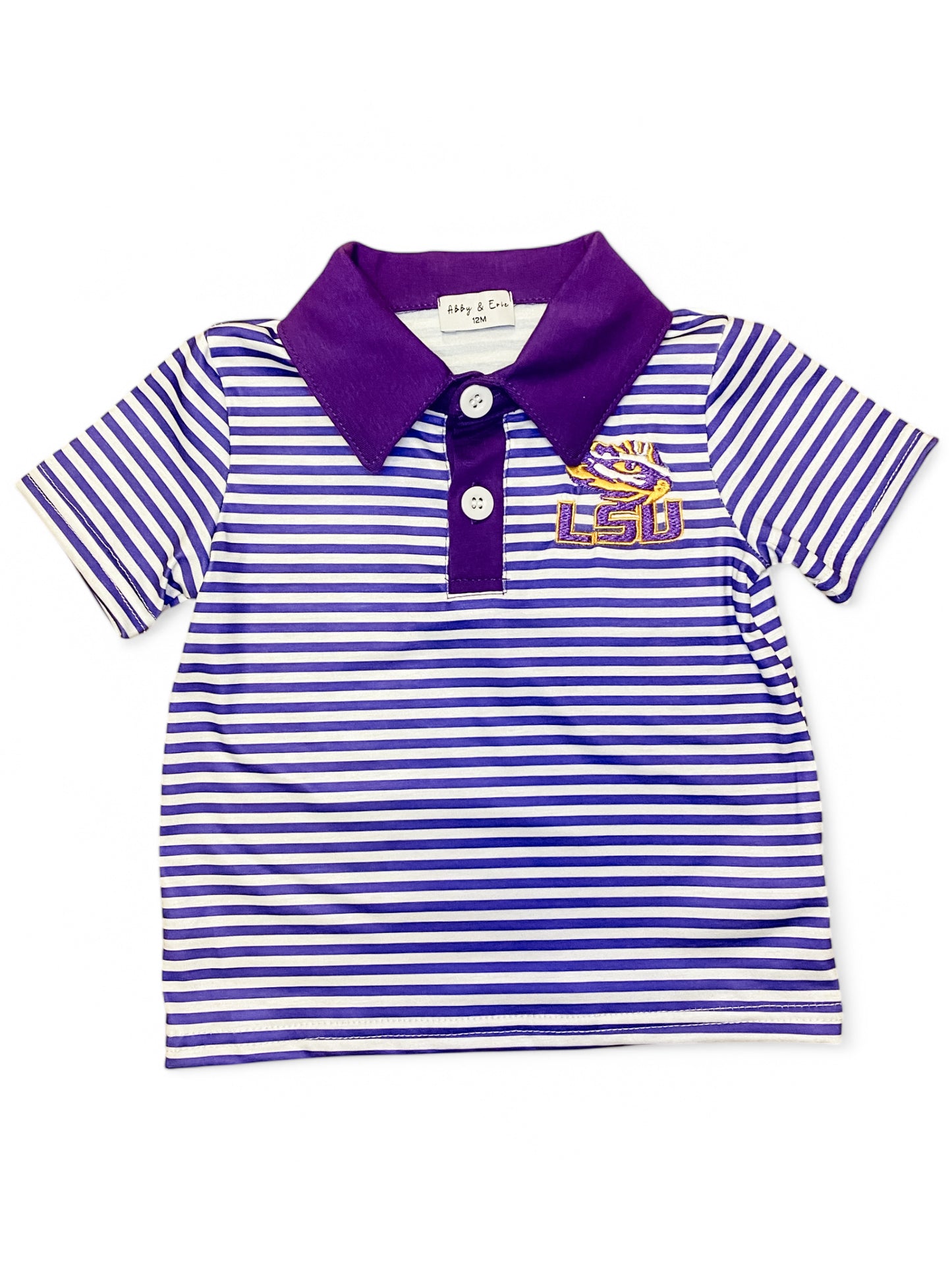 LSU Tigers Embroidered Button Down Shirt