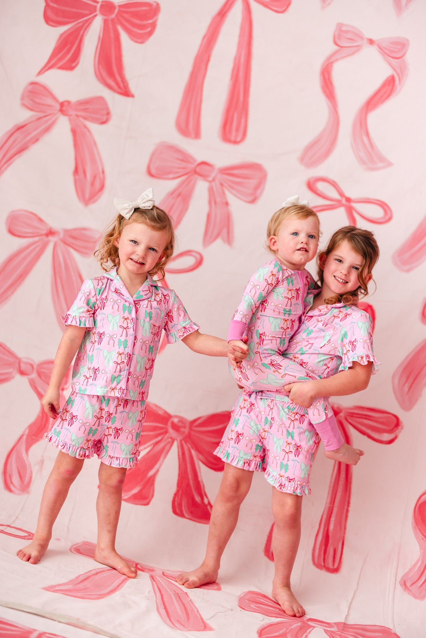 Ruffle Loungewear Set - Bows
