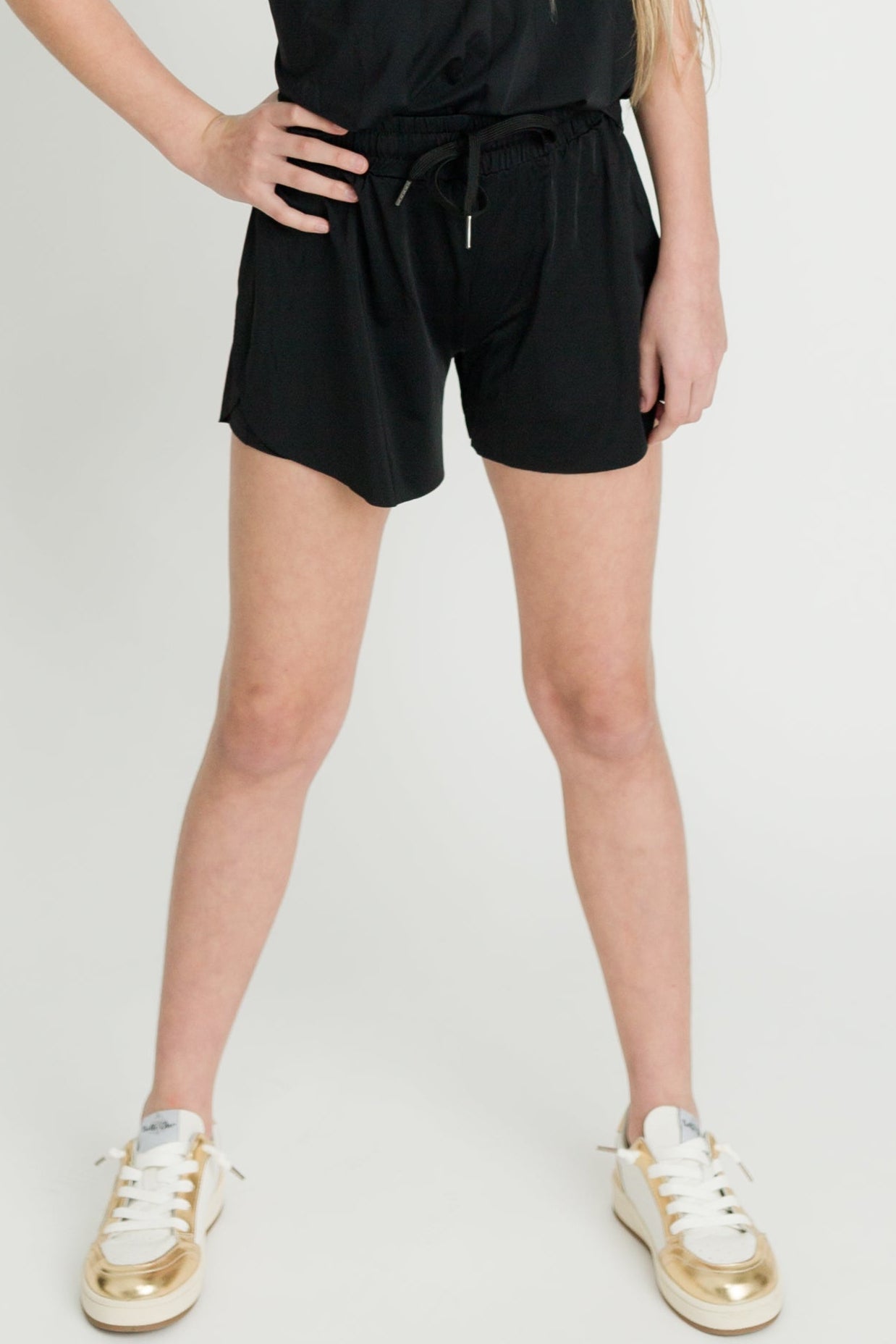 Kids' Black Butterfly Shorts