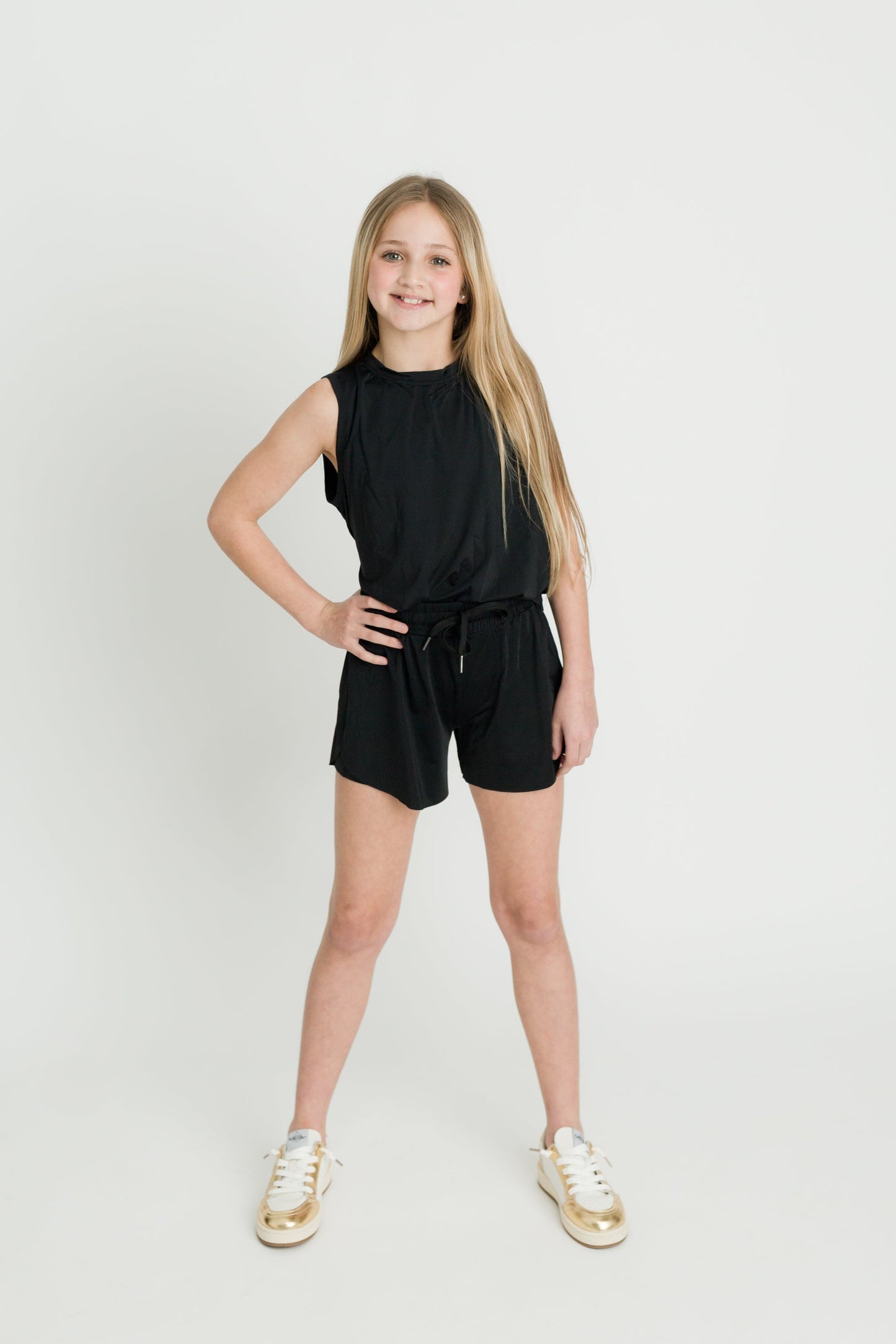 Kids' Black Butterfly Shorts