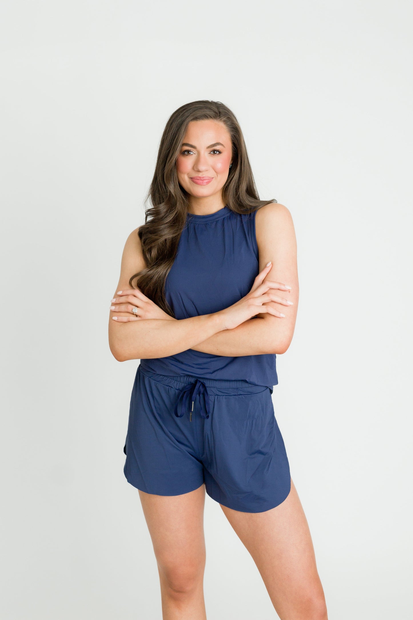 Navy Blue Adult Butterfly Shorts