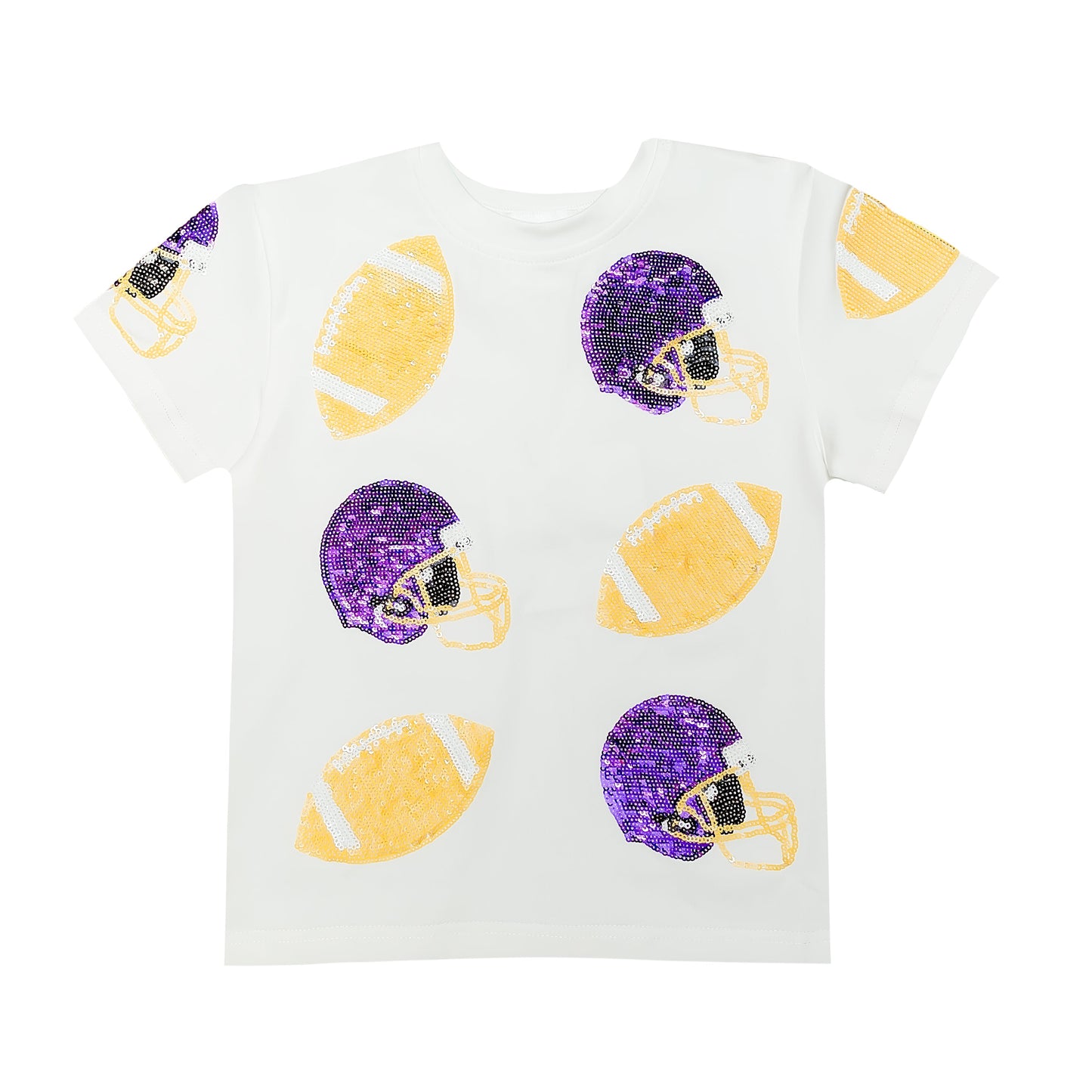 Kids' Football Fever T-Shirt - Purple & Gold