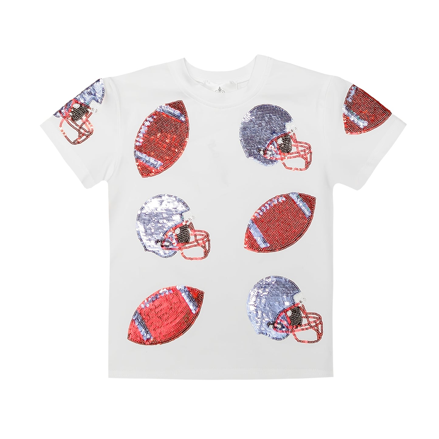 Kids' Football Fever T-Shirt - Powder Blue and Red