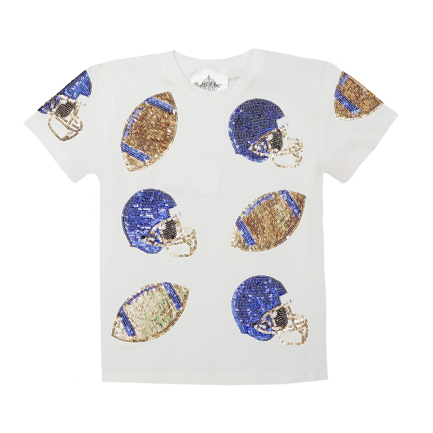 Kids' Football Fever T-Shirt - Royal Blue and Gold