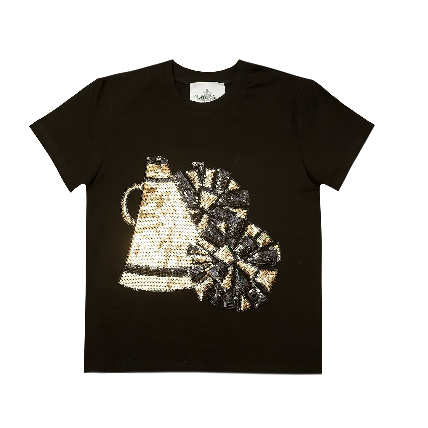 Kids' Megaphone Shirt - Black and Gold